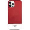 Mini Morris Mini iPhone 12/12 Pro6,1'' czerwony/red hard case Stripe Collection - (MIHCP12MPCUBIRE)