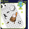 Pinit Przypinki Sports Pin do CaseWzor 1 - (PIPIN06-SPORTS-0001)