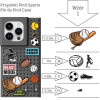 Pinit Przypinki Sports Pin do CaseWzor 1 - (PIPIN06-SPORTS-0001)