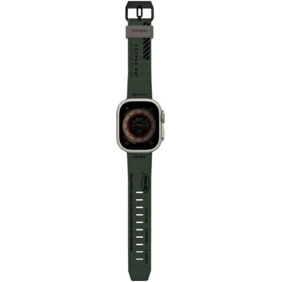 Skinarma Band Shokku Apple Watch 49/45/44mm dark olive - (SK-WS-SHOKKU-DGRN49)