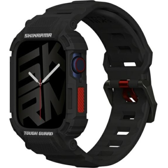 Skinarma Band+Case Mecha 2in1 Apple Watch 45/44mm black - (SK-WS-MECHA-BLK45)