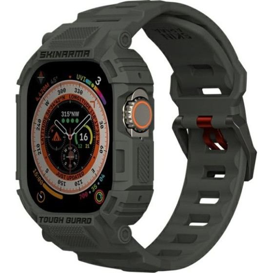 Skinarma Band+Case Mecha 2in1 Apple Watch 49mm olive - (SK-WS-MECHA-GRN49)