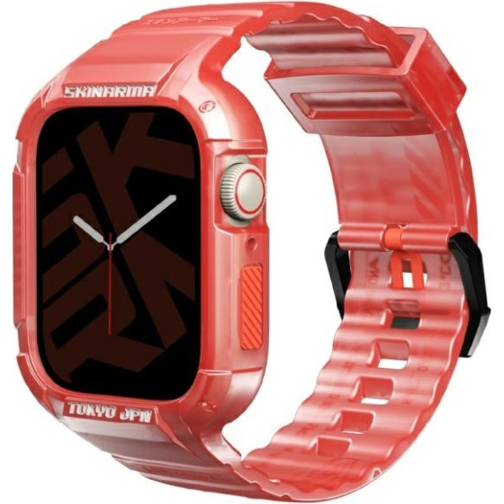 Skinarma Band+Case Saido 2in1 Apple Watch 45/44mm red - (SK-WS-SAIDO-RED45)