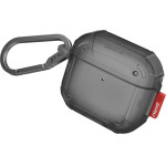 Skinarma Case Mecha CE for AirPods 4 smoke - (SK-AP4MECCE-SMK)