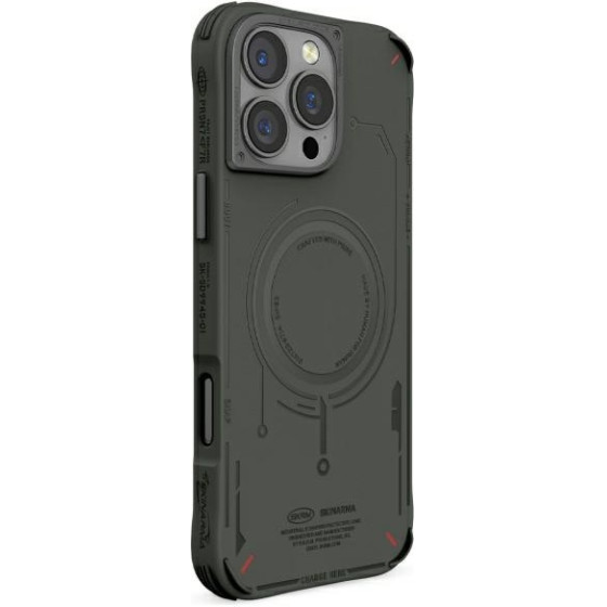 Skinarma case Mecha iPhone 16 Pro Max 6.9'' Magnetic Charging olive - (SK-2024IPP69-MECHA-GRN)