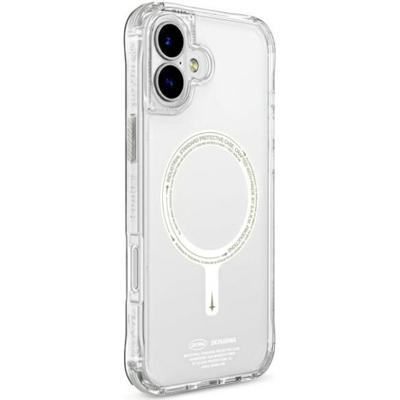 Skinarma case Saido iPhone 16 Plus 6.7'' Magnetic Charging green (niteglow) - (SK-2024IP67-SDOGLOW-GRN)