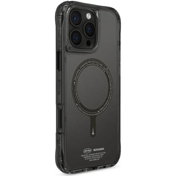 Skinarma case Saido iPhone 16 Pro 6.3'' Magnetic Charging black - (SK-2024IPP63-SDOMS-BLK)