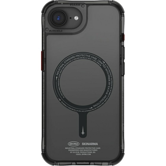 Skinarma Case Saido MagSafe for iPhone 16e black - (SK-IP16E-SDOMS-BLK)