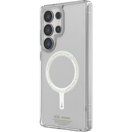 Skinarma Case Saido MagSafe for Samsung Galaxy S25 Ultra niteglow - (SK-S25U-SDOGLOW-GRN)