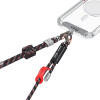 Skinarma Dyno universal phone lanyard obsidian - (SK-DYNO-LY6MM-BLK)