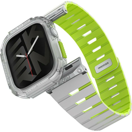 Skinarma Strap + etui Gemini for Apple Watch 42mm niteglow - (SK-BP42-GEM-LGRN)