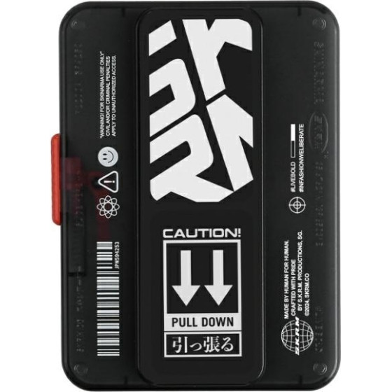 Skinarma Wallet Mirage Phaze Magnetic Grip Stand black - (SK-MIRAGE-PHABLK)