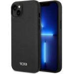 Tumi iPhone 14 / 15 / 13 6.1'' black hardcase Leather Balistic Pattern MagSafe - (TUHMP14SRBAK)