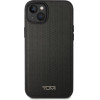 Tumi iPhone 14 / 15 / 13 6.1'' black hardcase Leather Balistic Pattern MagSafe - (TUHMP14SRBAK)
