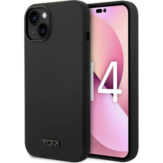 Tumi iPhone 14 / 15 / 13 6.1'' black hardcase Liquid Silicone - (TUHCP14SSK)