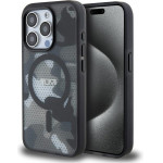 Tumi iPhone 15 Pro 6.1'' black hardcase with Frosted Camo Print and MagSafe - (TUHMP15LTCAMK)
