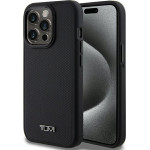Tumi iPhone 15 Pro 6.1'' black hardcase with Leather Ballistic Pattern and MagSafe - (TUHMP15LRBAK)