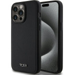 Tumi iPhone 15 Pro Max 6.7'' black hardcase with Leather Ballistic Pattern and MagSafe - (TUHMP15XRBAK)