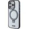 Tumi iPhone 15 Pro 6.1'' white hardcase with Transparent Ring Stand and MagSafe - (TUHMP15LSSFC)