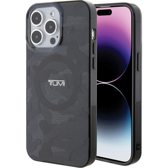 Tumi iPhone 15 Pro Max 6.7'' grey hardcase with Camo Print and MagSafe - (TUHMP15XDLCAG)