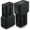 Tumi Power Charger Travel Adapter 25W USB-C / USB-A black - (TUTA25WMSLK)