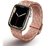 UNIQ Aspen Strap Apple Watch 40/38/41mm Series 1/2/3/4/5/6/7/8/SE/SE2 Braided DE citrus pink - (UNIQ-41MM-ASPDECPNK)