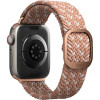 UNIQ Aspen Strap Apple Watch 40/38/41mm Series 1/2/3/4/5/6/7/8/SE/SE2 Braided DE citrus pink - (UNIQ-41MM-ASPDECPNK)