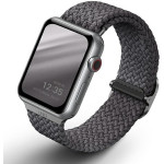 UNIQ Aspen Strap Apple Watch 40/38/41mm Series 1/2/3/4/5/6/7/8/SE/SE2 Braided granite grey - (UNIQ-40MM-ASPGRY)