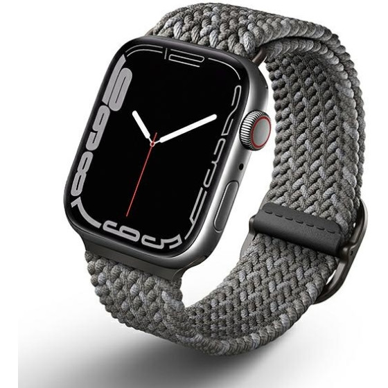 UNIQ Aspen Strap Apple Watch 44/42/45 mm Series 1/2/3/4/5/6/7/8/SE/SE2 Braided DE pebble grey - (UNIQ-45MM-ASPDEPGRY)
