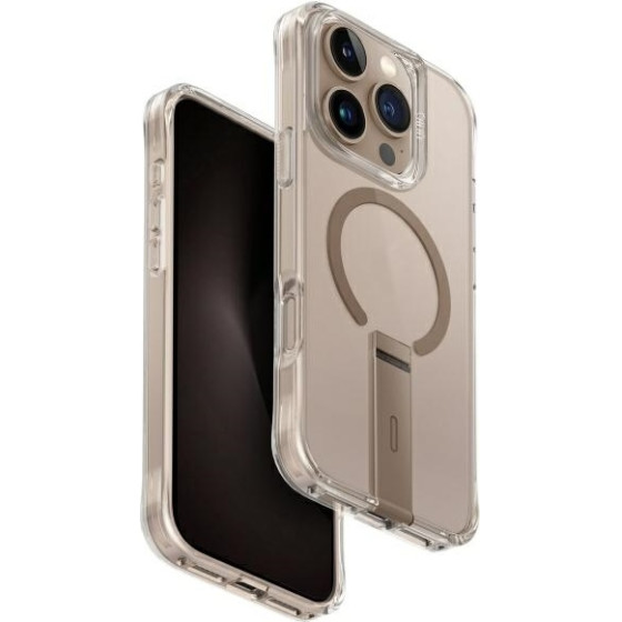 UNIQ case Eleva with Vertica Stand iPhone 16 Pro 6.3'' taupe gold - (UNIQ-IP6.3P(2024)-ELEVAMTGLD)