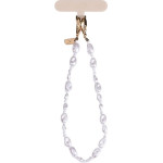 Uniq Coehl Perla Handstrap uniwersalny sznurek do telefonu na reke bialy/white pearl - (UNIQ-PERLA-HPWHT)
