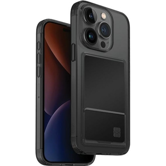 UNIQ etui Air Fender ID iPhone 15 Pro6.1'' smoked grey tinted Cardslot - (UNIQ-IP6.1P(2023)-AFIDGTNT)
