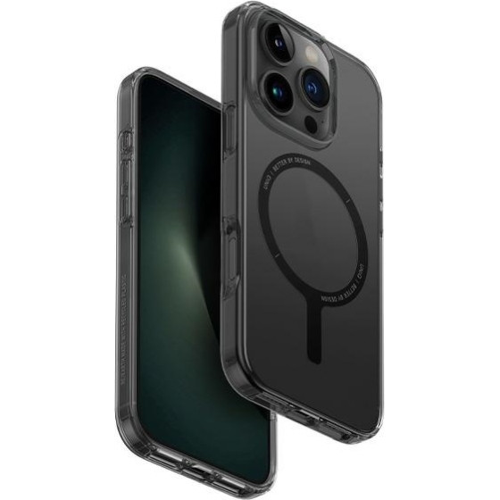 UNIQ etui Clario iPhone 16 Pro Max 6.9''Magclick Charging dymny/smoke - (UNIQ-IP6.9P(2024)-CLARMSMK)