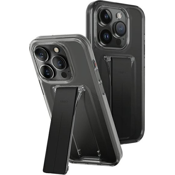 UNIQ etui Heldro Mount with Stand iPhone15 Pro Max 6.7'' dymny/vapour smoke - (UNIQ-IP6.7P(2023)-HELMSMK)
