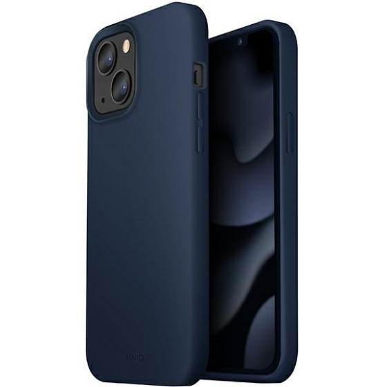 UNIQ Lino Case iPhone 13 6,1'' marine blue - (UNIQ-IP6.1HYB(2021)-LINOBLU)