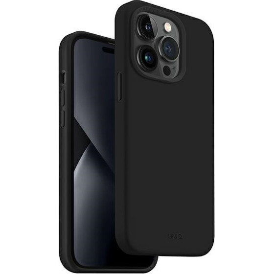 UNIQ Lino Case iPhone 14 Pro 6,1'' midnight black - (UNIQ-IP6.1P(2022)-LINOBLK)