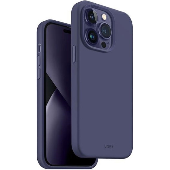 UNIQ Lino Case iPhone 14 Pro 6,1'' purple fig - (UNIQ-IP6.1P(2022)-LINOPUR)