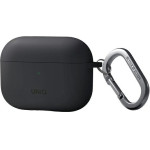 UNIQ Nexo Case AirPods Pro 2 gen + Ear Hooks Silicone charcoal grey - (UNIQ-AIRPODSPRO2-NEXOGRY)
