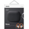 UNIQ Nexo Case AirPods Pro 2 gen + Ear Hooks Silicone charcoal grey - (UNIQ-AIRPODSPRO2-NEXOGRY)