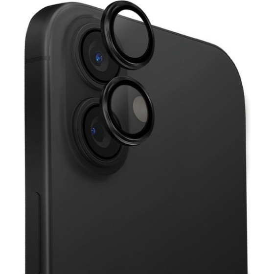 UNIQ Optix Aluminium Camera LensProtector iPhone 16 6.1'' / 16 Plus 6.7'' midnight black szklo na obie - (UNIQ-IP6.1-6.7(2024)-ALENSBLK)