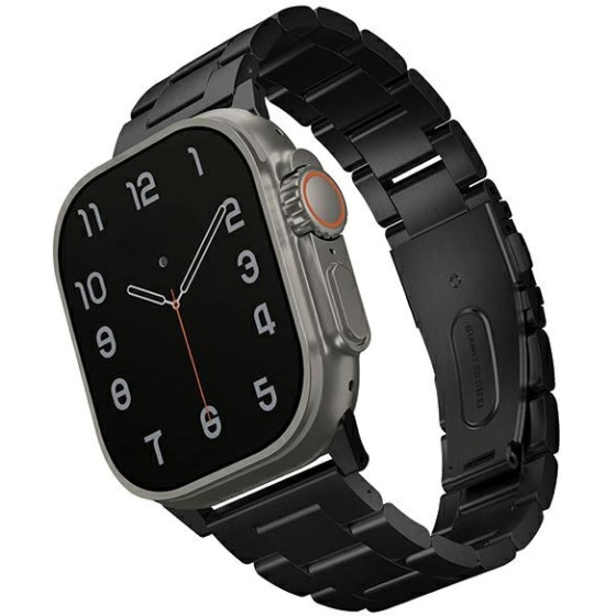 UNIQ Osta Strap Apple Watch 42/44/45/49mm Series 1/2/3/4/5/6/7/8/SE/SE2/Ultra Stainless Steel black - (UNIQ-49MM-OSTABLK)