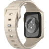 UNIQ pasek Stride Apple Watch Series1/2/3/4/5/6/7/8/9/SE/SE2 38/40/41mm FKM Rubber Strap khaki/pale - (UNIQ-41MM-STRIPKHA)