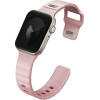UNIQ pasek Stride Apple Watch Series1/2/3/4/5/6/7/8/9/SE/SE2 38/40/41mm FKM Rubber Strap rozowy/pale - (UNIQ-41MM-STRIPPNK)