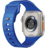 UNIQ pasek Stride Apple Watch Series1/2/3/4/5/6/7/8/9/SE/SE2/Ultra/Ultra 2 42/44/45/49mm FKM Rubber - (UNIQ-49MM-STRICBLU)