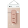 UNIQ Pod Mag magnetic cable organizer + base blush pink - (UNIQ-POD-PINK)