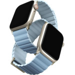 UNIQ Revix Premium Strap Apple Watch Series 1-8/SE/SE2 38/40/41 Edition Reversible Mag white-blue - (UNIQ-41MM-REVPARTSBLU)