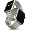 UNIQ Revix Strap Apple Watch Series 1-8/SE/SE2 38/40/41mm Reversible Magnetic green-beige - (UNIQ-41MM-REVSAGBEG)