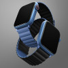 UNIQ Revix Strap Apple Watch Series 1-8/SE/SE2/Ultra 42/44/45/49mm Reversible Magnetic black-blue - (UNIQ-45MM-REVBLUBLK)