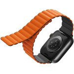 UNIQ Revix Strap Apple Watch Series 1-8/SE/SE2/Ultra 42/44/45/49mm Reversible Magnetic gray-orange - (UNIQ-45MM-REVGRYORG)