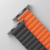 UNIQ Revix Strap Apple Watch Series 1-8/SE/SE2/Ultra 42/44/45/49mm Reversible Magnetic gray-orange - (UNIQ-45MM-REVGRYORG)